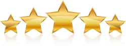 5 gold star banner